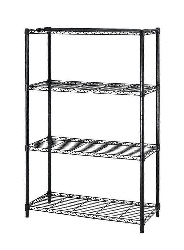 Storey shelf unit NSF Wire Shelf Metal Large Storage Shelves Heavy Service Type -14x36x54, Black