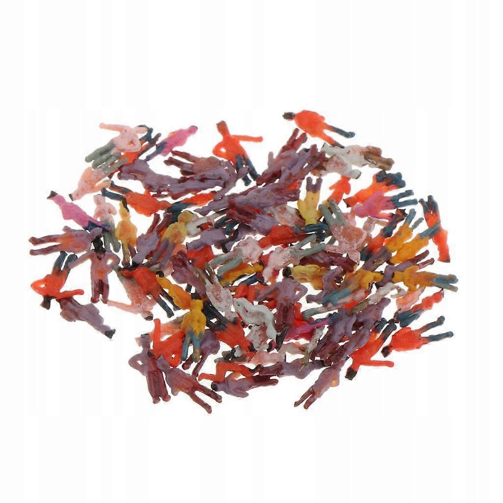 10x100 Painted Human Figures. Miniatures For The Layout