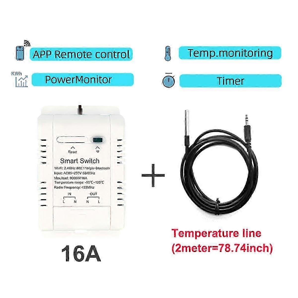 Thermostat Graffiti WIFI Smart Temperature On/Off Switch Timing RF433 ...