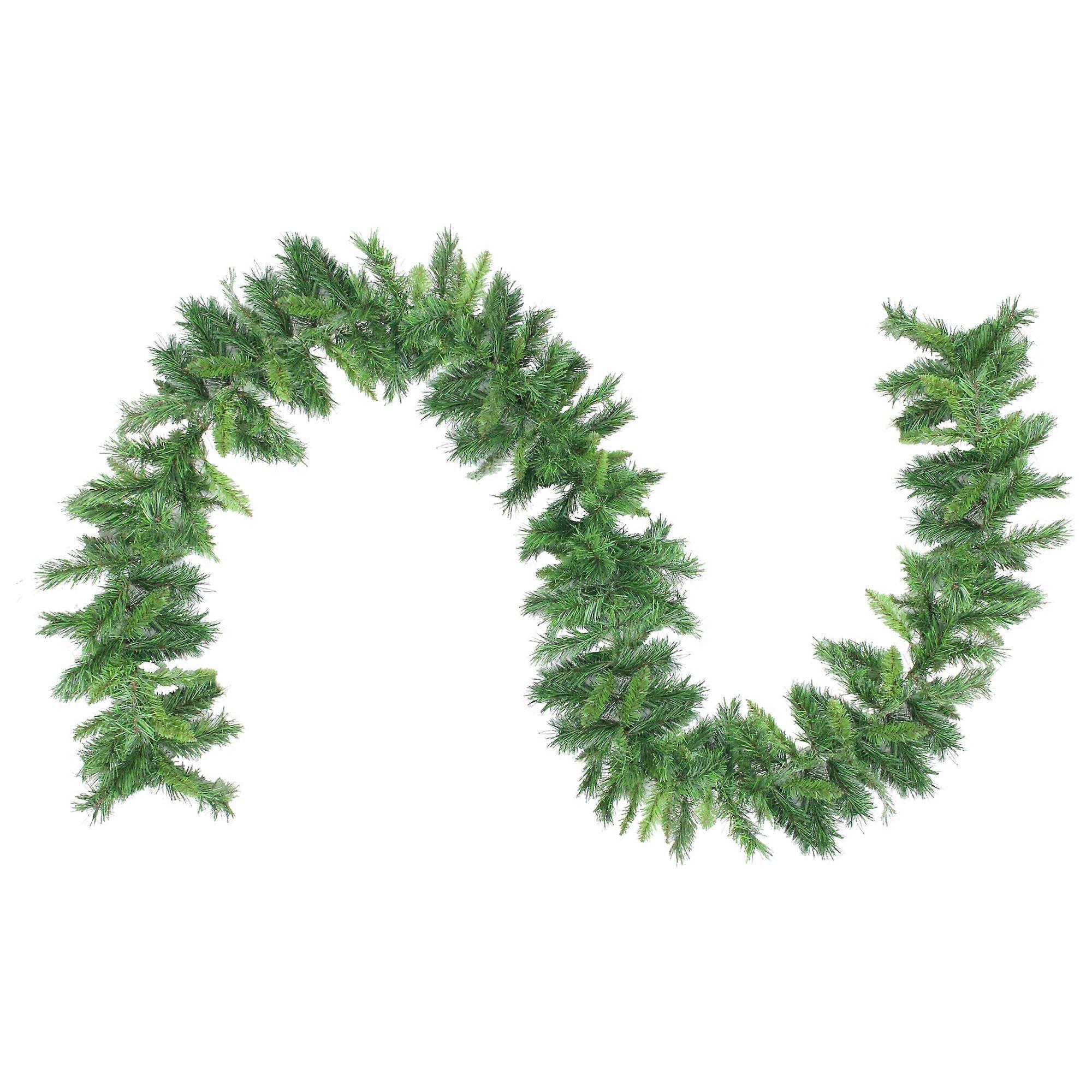 2Tone Pine Artificial Christmas Garland, 9' x 10', Green