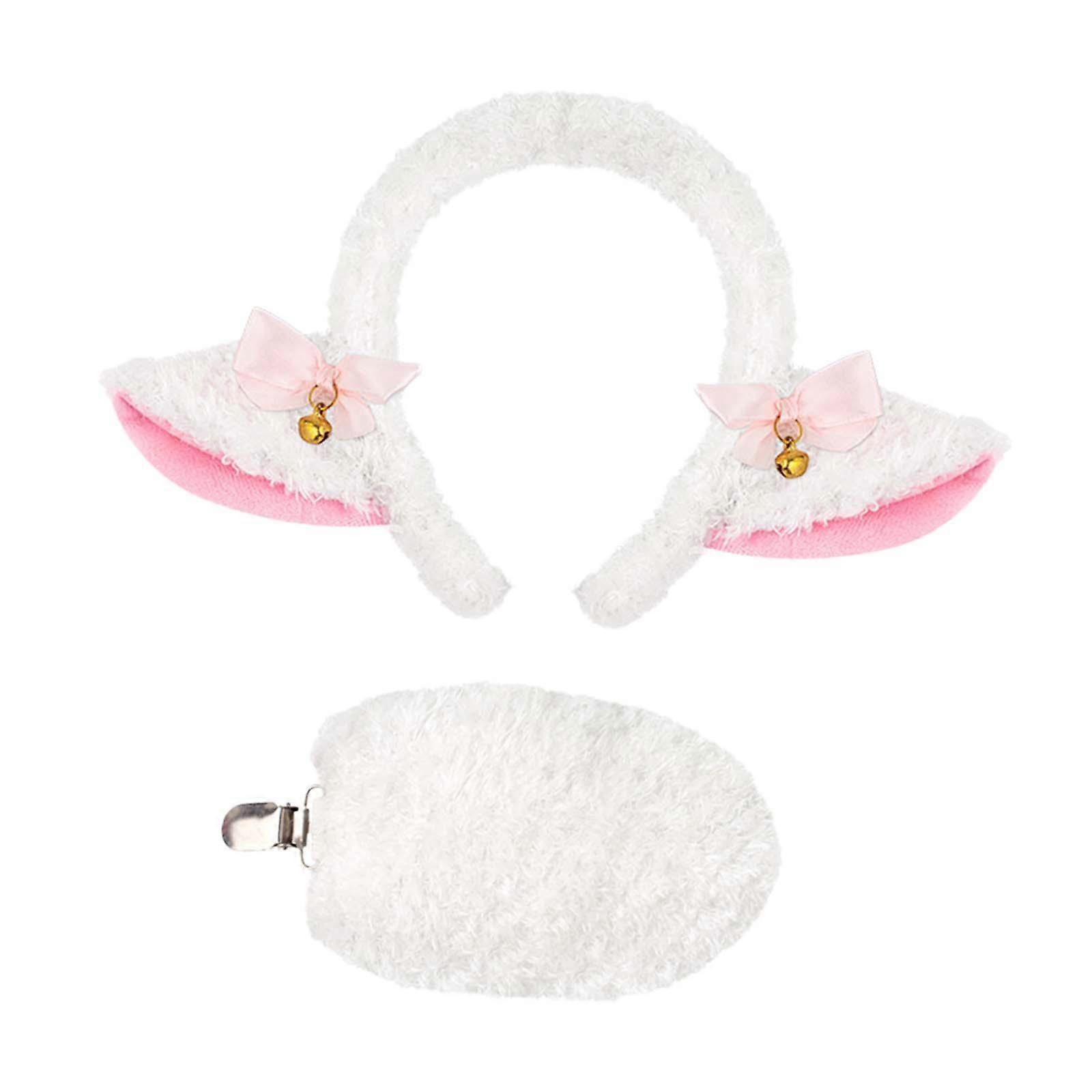 Lamb Ears and Tail Sheep Headband for Carnival Animal Themed Parties Performance