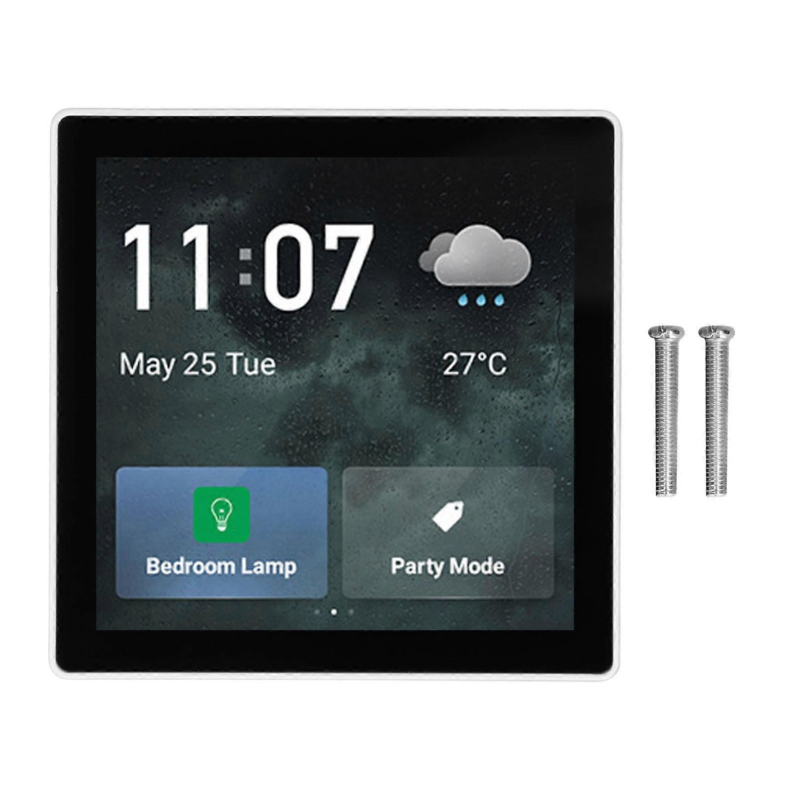 Android LCD Touchscreen Voice Control Smart Home Wall Switch Central Panel for Tuya 100 to 240V
