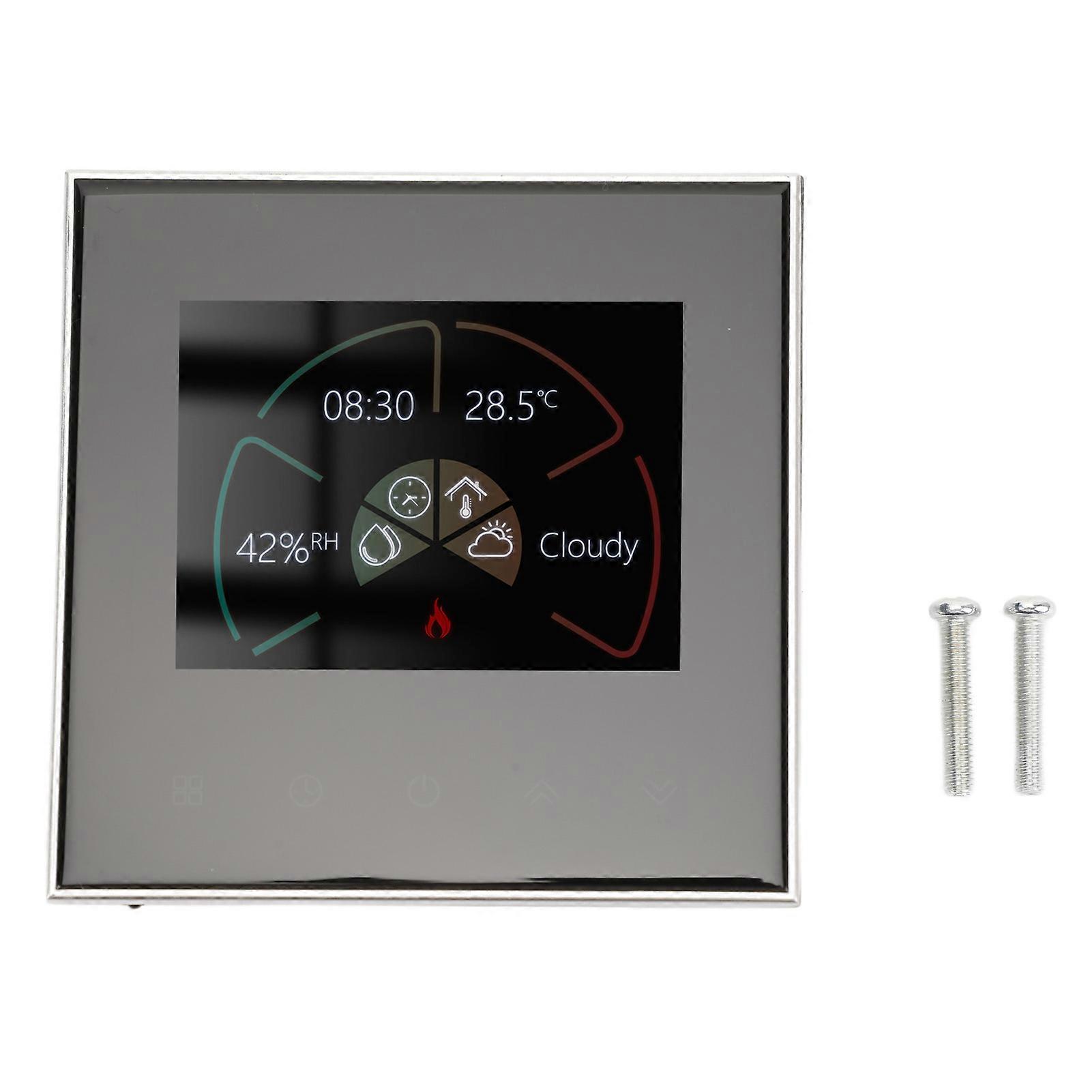Smart Heating Thermostat APP Voice Control 7 Day Programmable Touchscreen WiFi Thermostat AC95‑240V