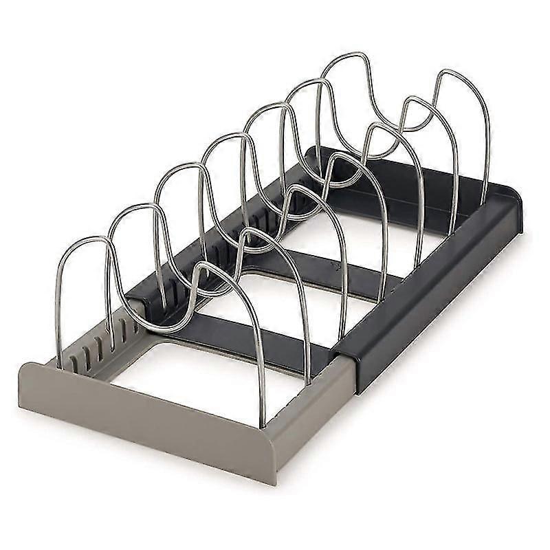 Expandable Organizer For Kitchen Equipment, Plastic, Gray