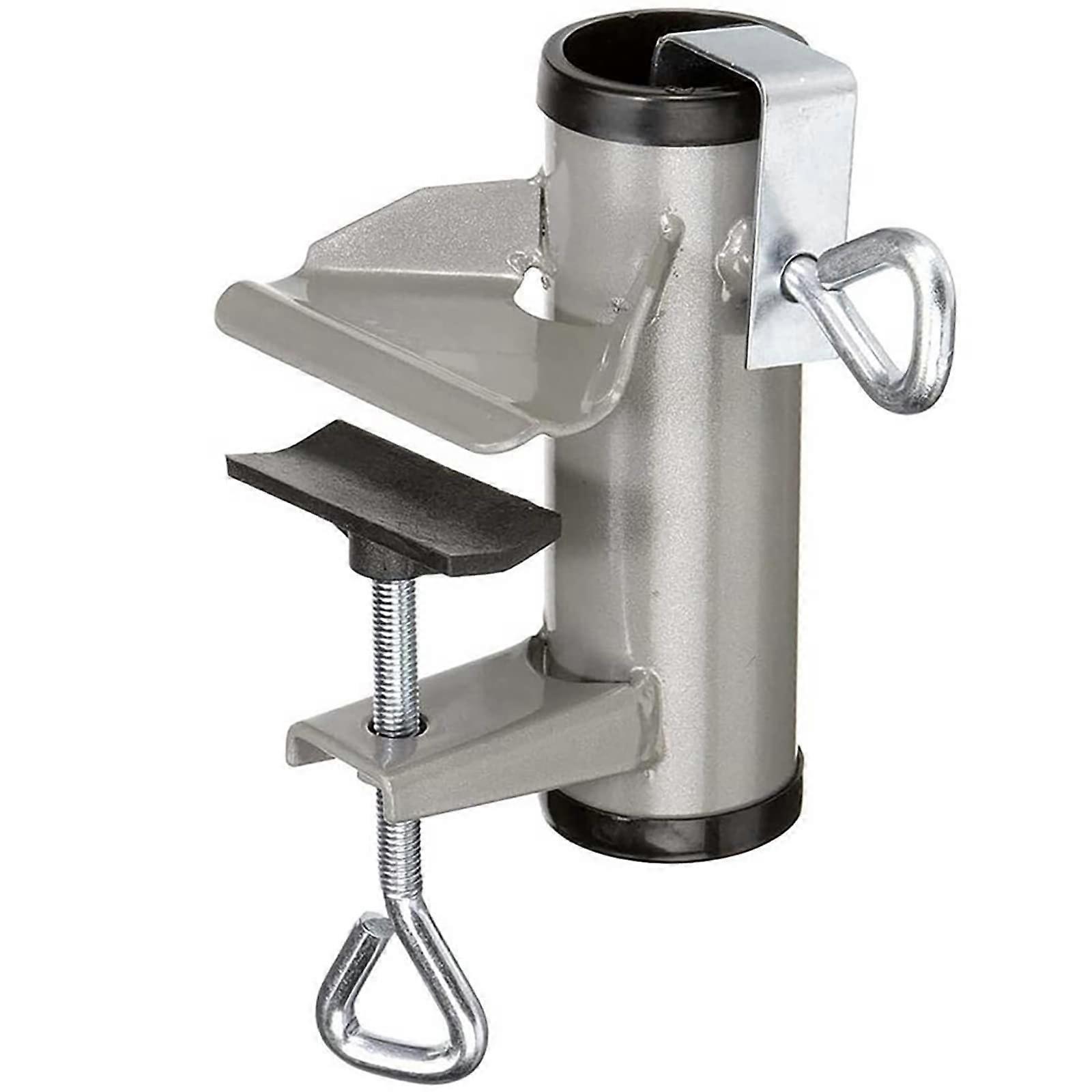 Parasol Holder Patio Umbrella Clamp, Attaches to Railing for Space Shade