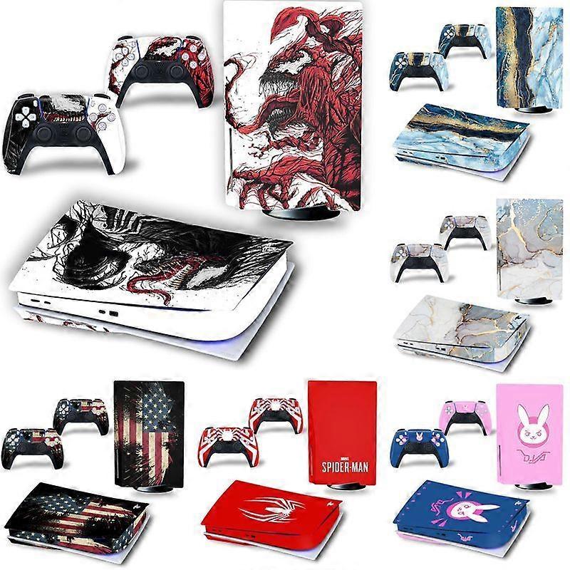 Hot Game Anime Disk Skin Sticker For Playstation 5 Console And 2 Controllers