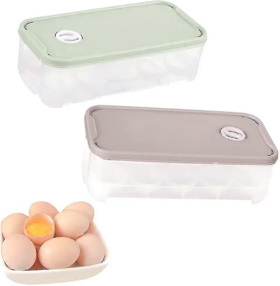 Egg Box Fridge 2 Pieces Egg Box Egg Storage Box Plastic Egg Box Kitchen Egg Container Plastic Egg Bo