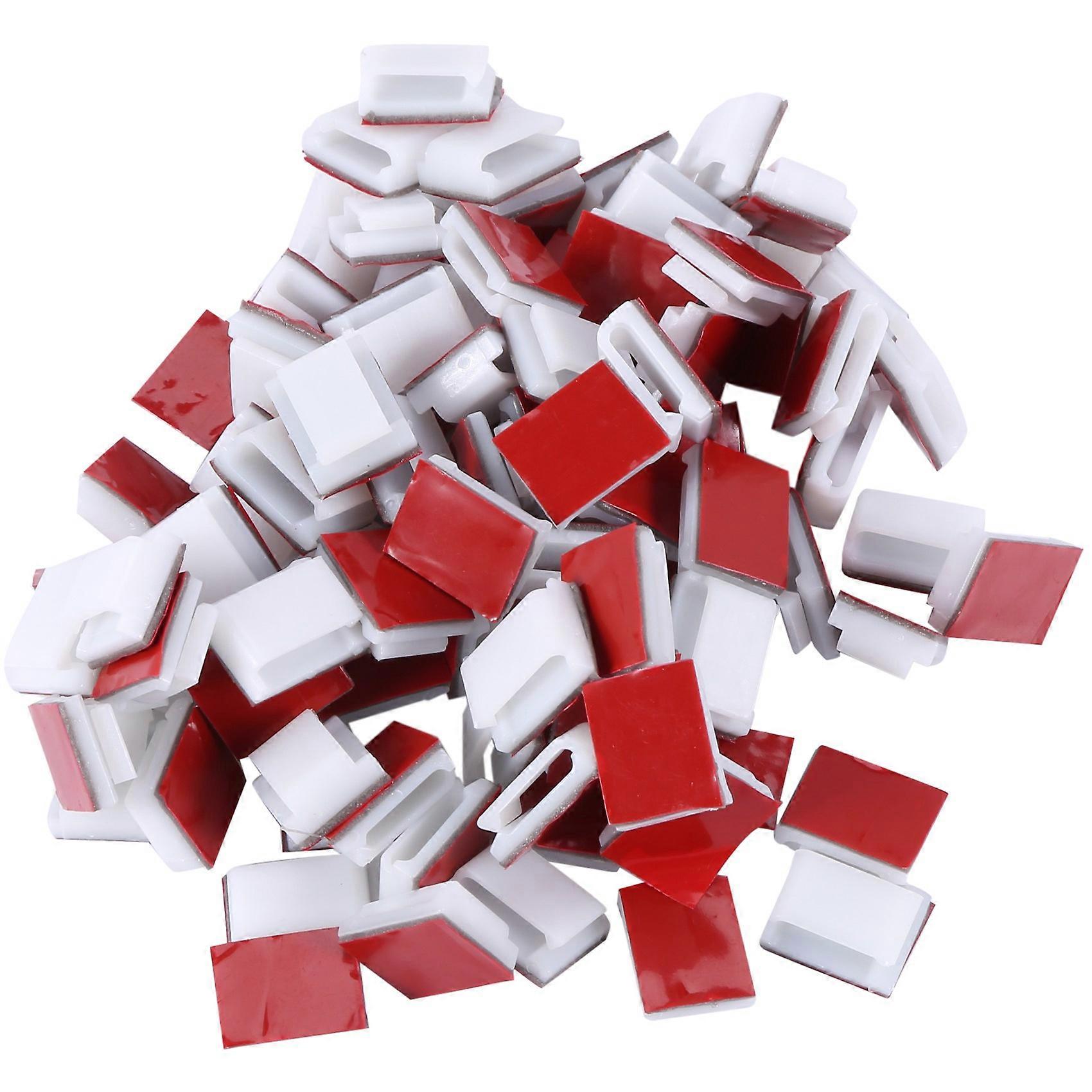 Adhesive Cable Clips, 100Pcs Wire Clips Cable Wire Management Holder