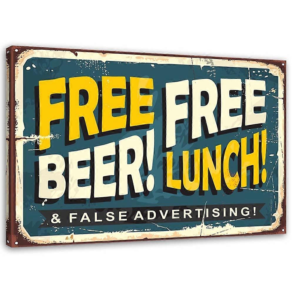 Impression sur toile, Bière gratuite - 100x70