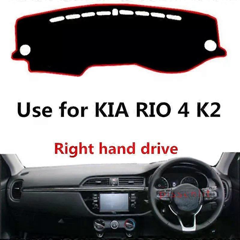 Pissenlit נגד אבק רכב לוח מחוונים כיסוי שמש צל מחצלת אביזרים עבור KIA RIO 4 K2 יד ימין כונן מגן כרית