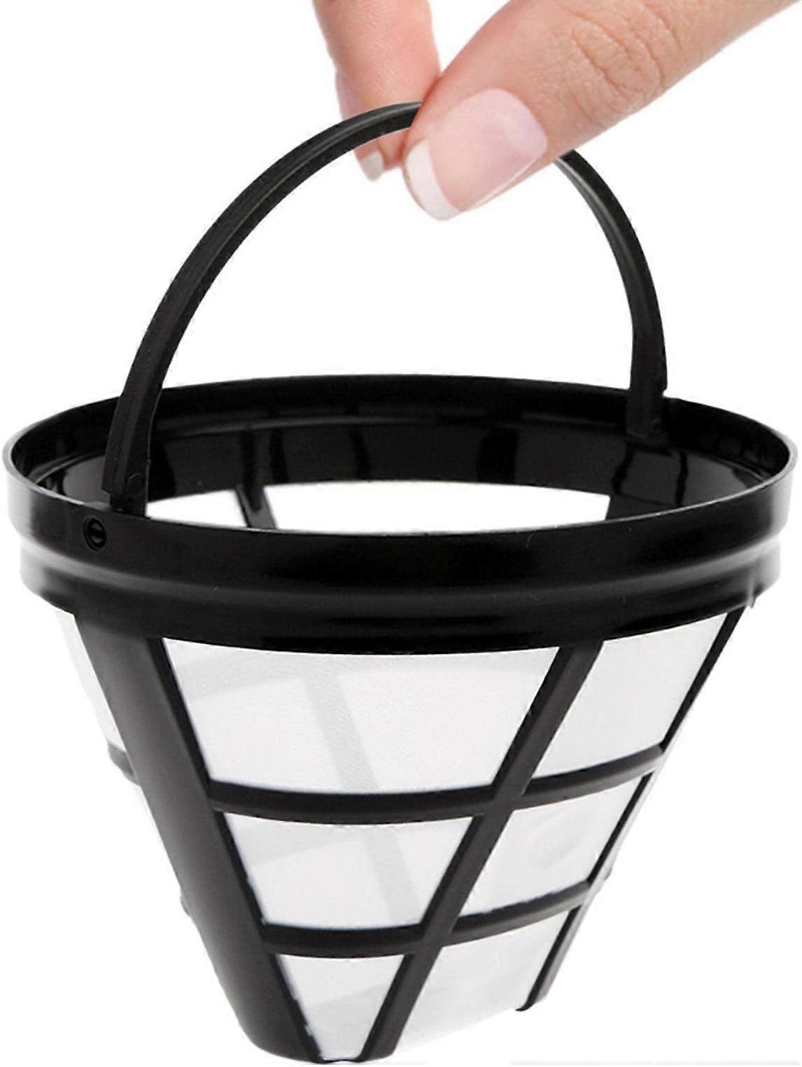 Reusable Coffee Filter, 1/2/3/5 Pcs Permanent Coffee Filter, Cone Style Coffee Filters Size 4 for 8-12 Cups, Dishwasher Safe, Permanent Filter for Cam