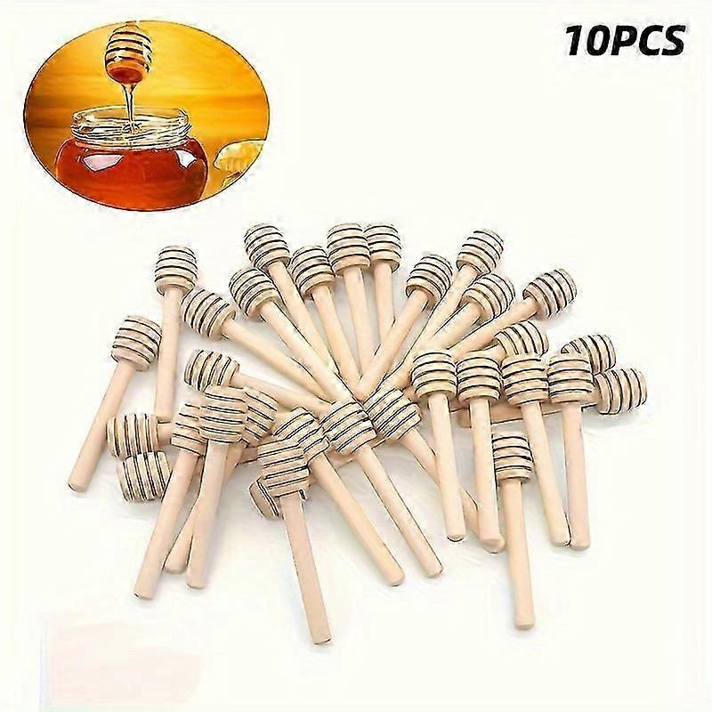 ハニースターバーミキシングハンドルジャースプーン天然木10/30 / 50個ハニーディッパー木製スティックハニースプーンキッチンツールSMTX