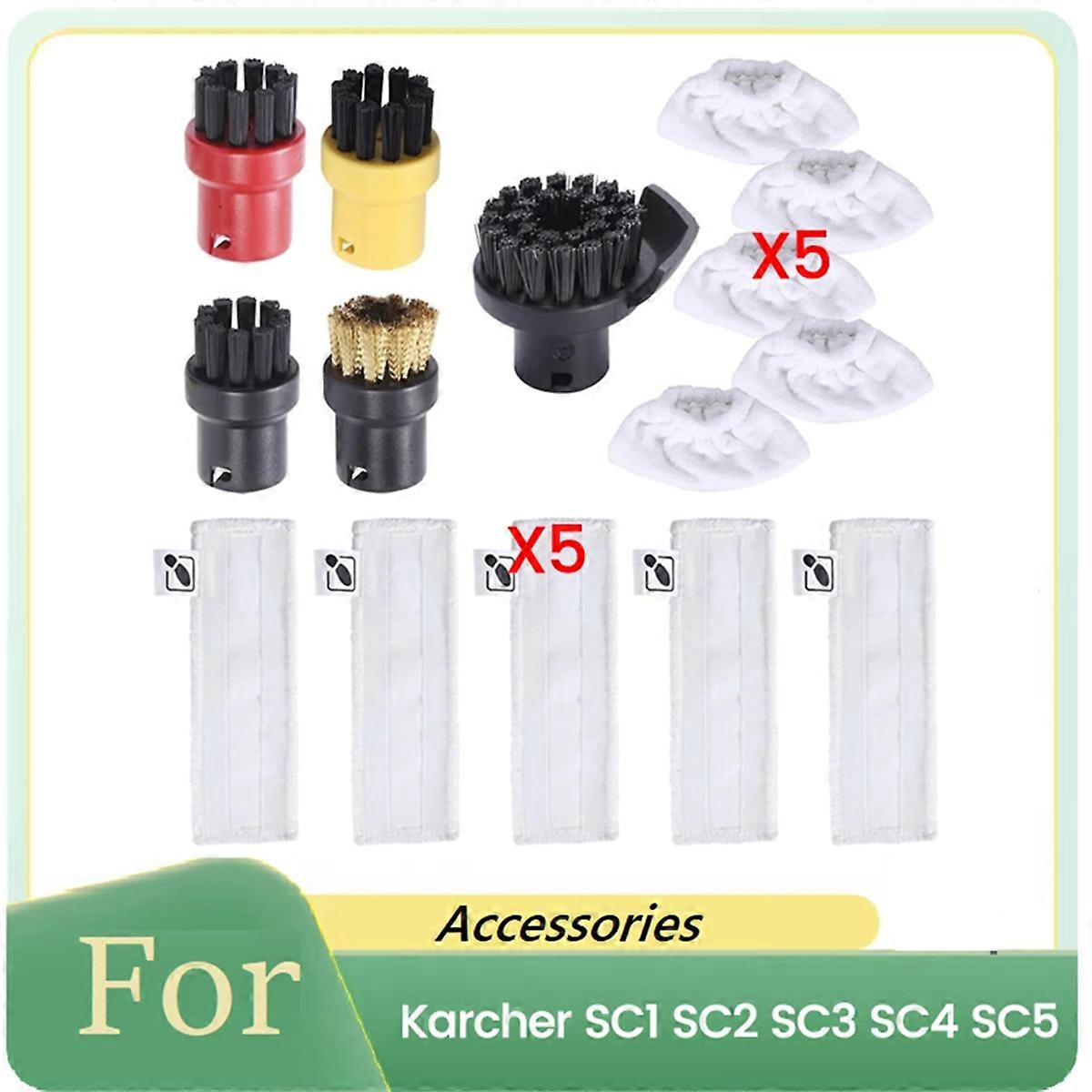 Steam Cleaner Round Brush Nozzle Head Mop Rag for EasyFix SC1