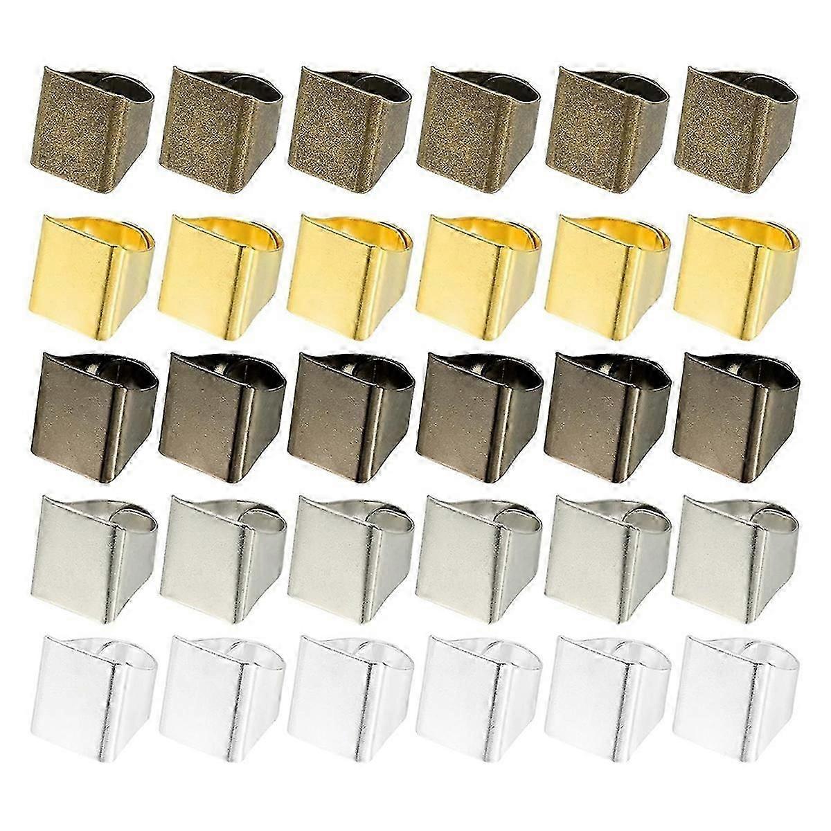 Brass Ring Blanks, 17x19.5mm 30 Pcs Adjustable Finger Ring Blank Base Rectangle Ring Flat Pad Tray
