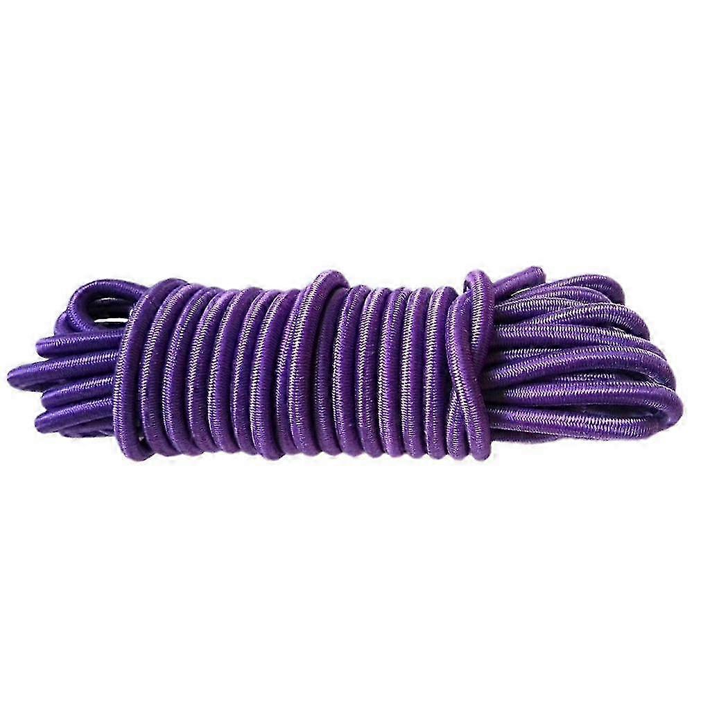 4mm x 10 Meters Strong Elastic Rope Shock Cord tie Various Color-color: Purple