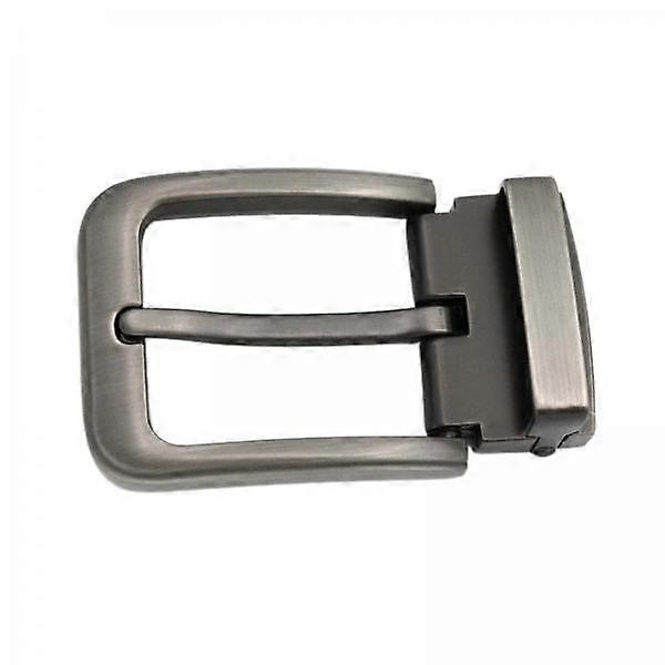 2 Alloy Reversible Belt Buckle Replacement Rectangular Pin Buckle for 33-34mm