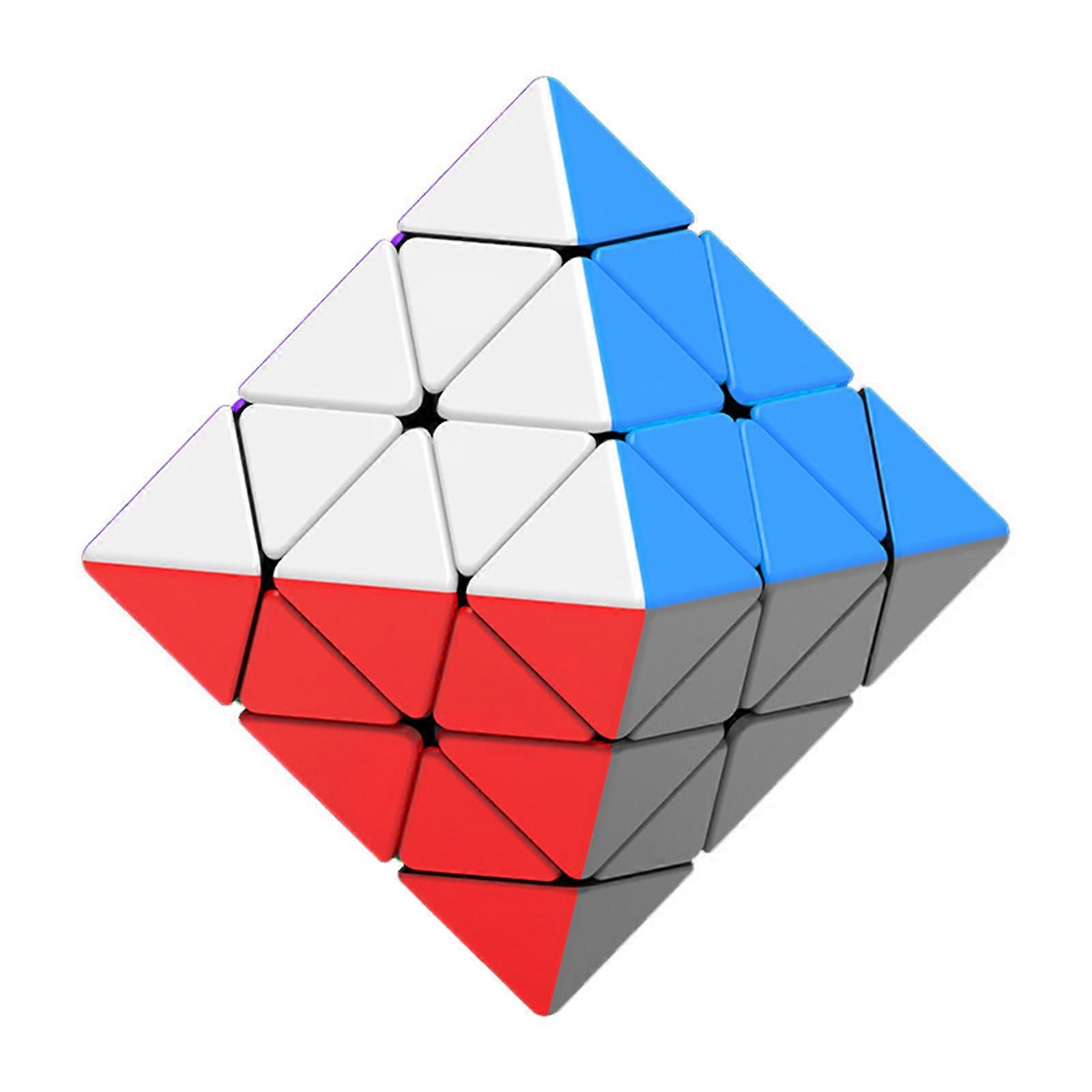 3x3 Magnetic Octahedron Cube Puzzle for Adult Stickerless Speed Puzzle for Brain Development Entertainment Magical Cube