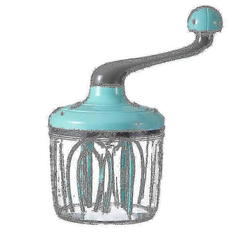 Rotary Hand Whisk Manual Whisk Egg Beater Rotary Handheld Egg Frother Mixer For Baking Cooking(1 Pc) - Anyou