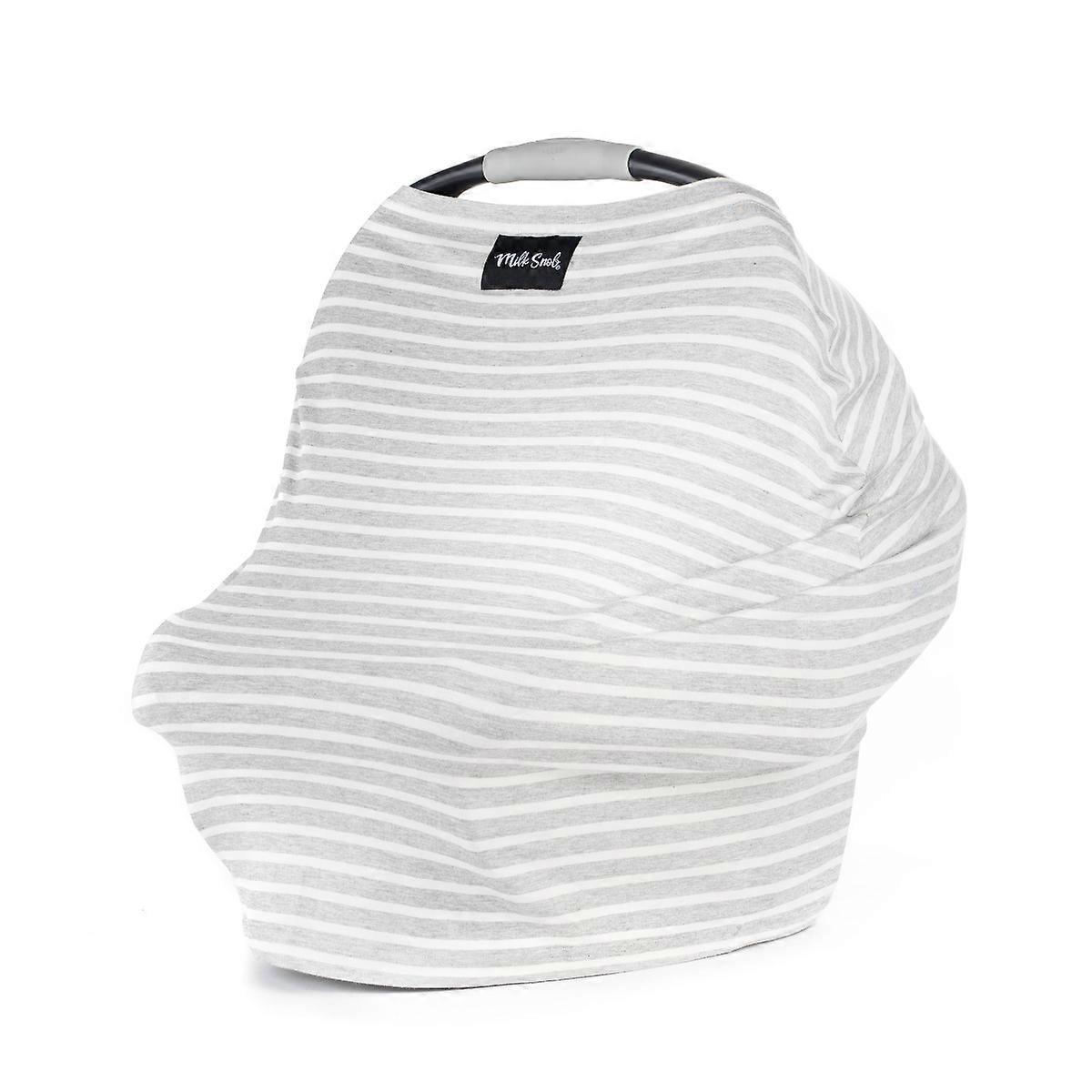 Milk Snob Nursing Cover/baby Car Seat Canopy - Heather Stripe
