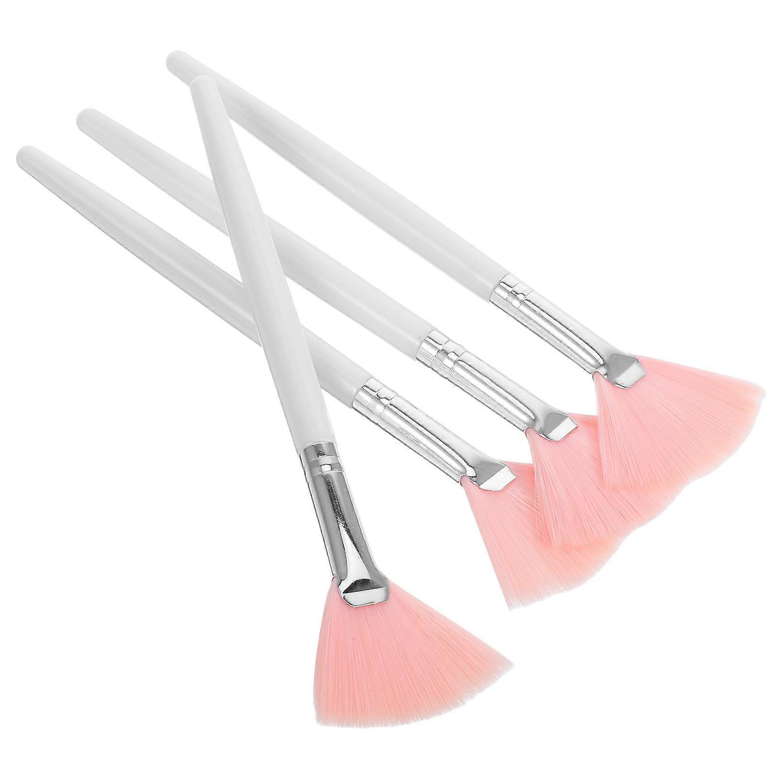 4Pcs Fan Face Makeup Brush Highlighting Brush Cheekbones