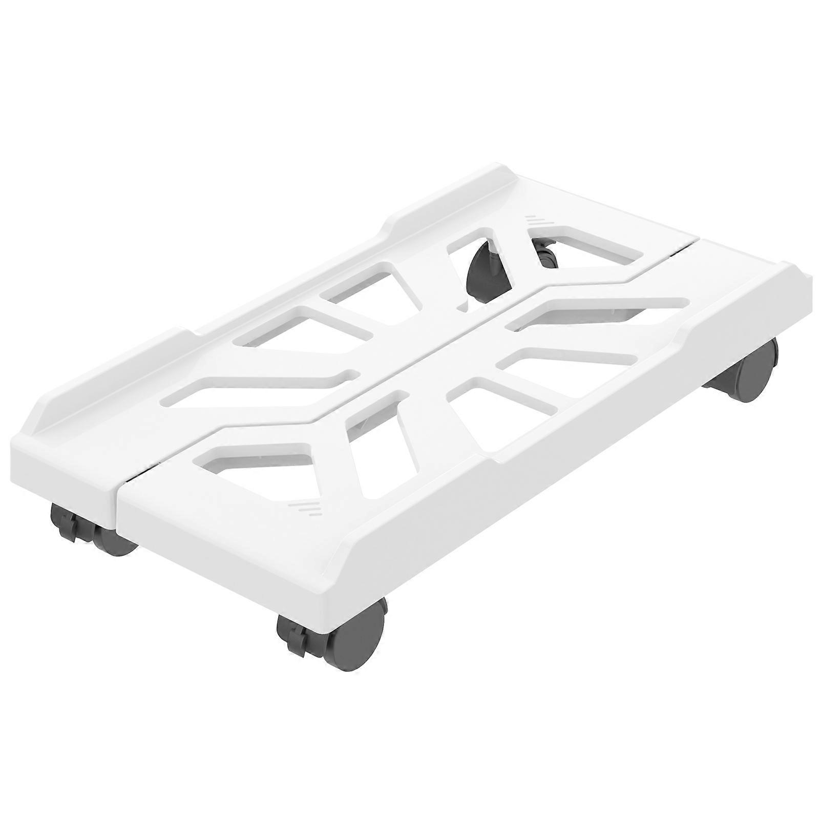 Adjustable Computer Stand with Wheels Mobile PC Case Holder for Home and Office Height-Increasing Desktop CPU Stand