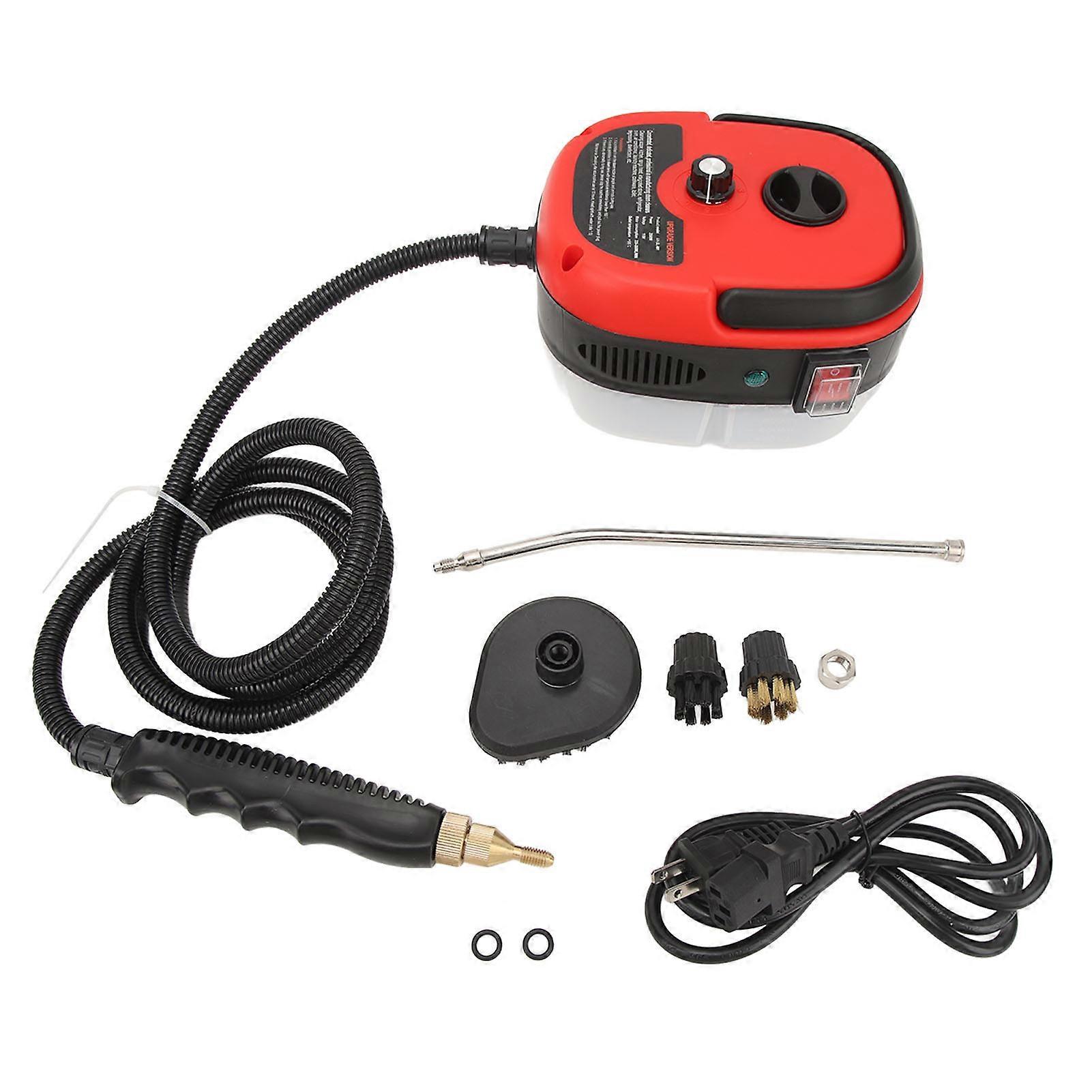 Pulitore a vapore ad alta pressione ad alta temperatura Rimozione del grasso da cucina rosso Condizionatore d'aria Pulizia Pulizia Macchie d'olio Macchina per la pulizia 110V per la disinfezione dell'auto