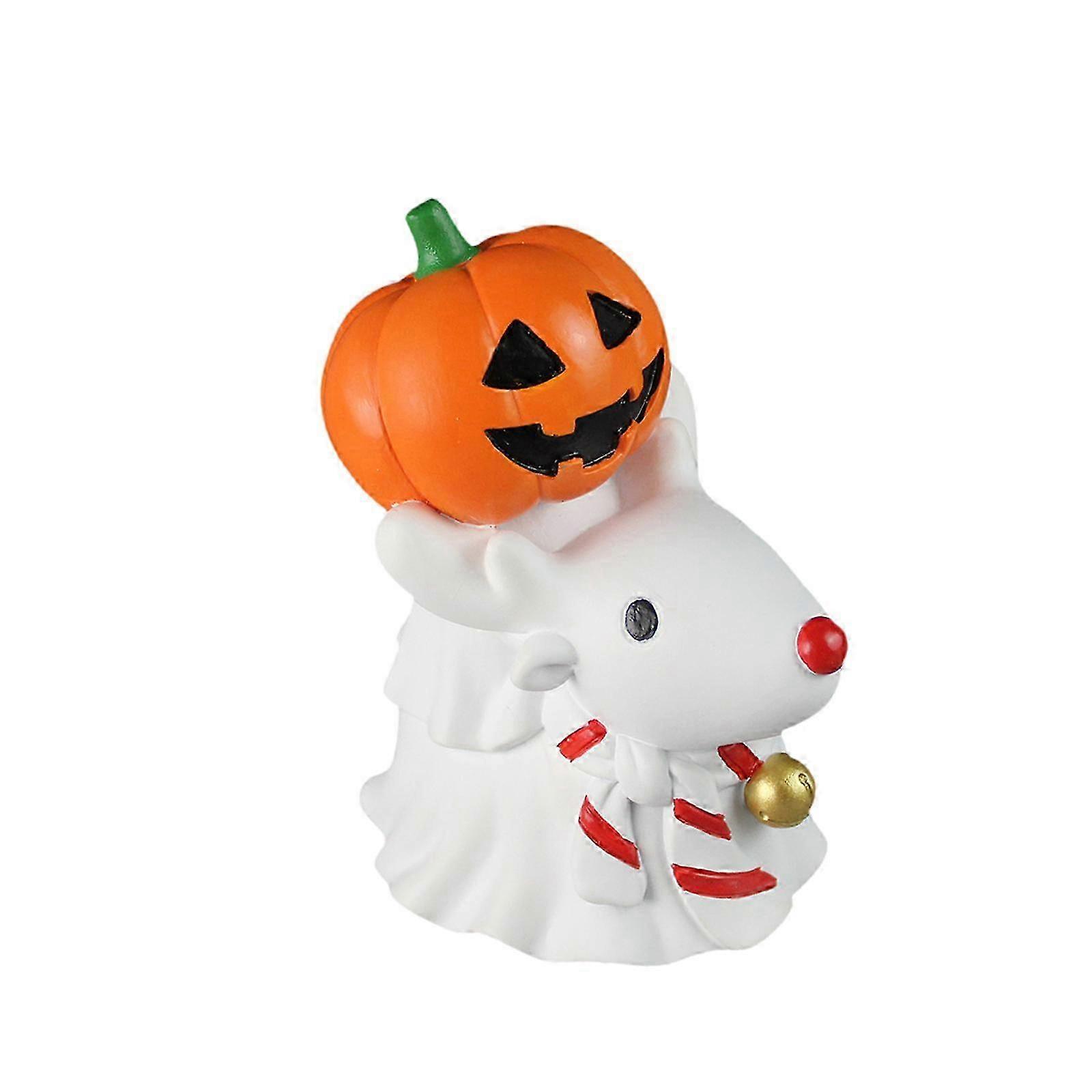 Mini Figurine for Halloween and Christmas - Decorative Pumpkin Accessory for Table and Bookshelf in Home Decor