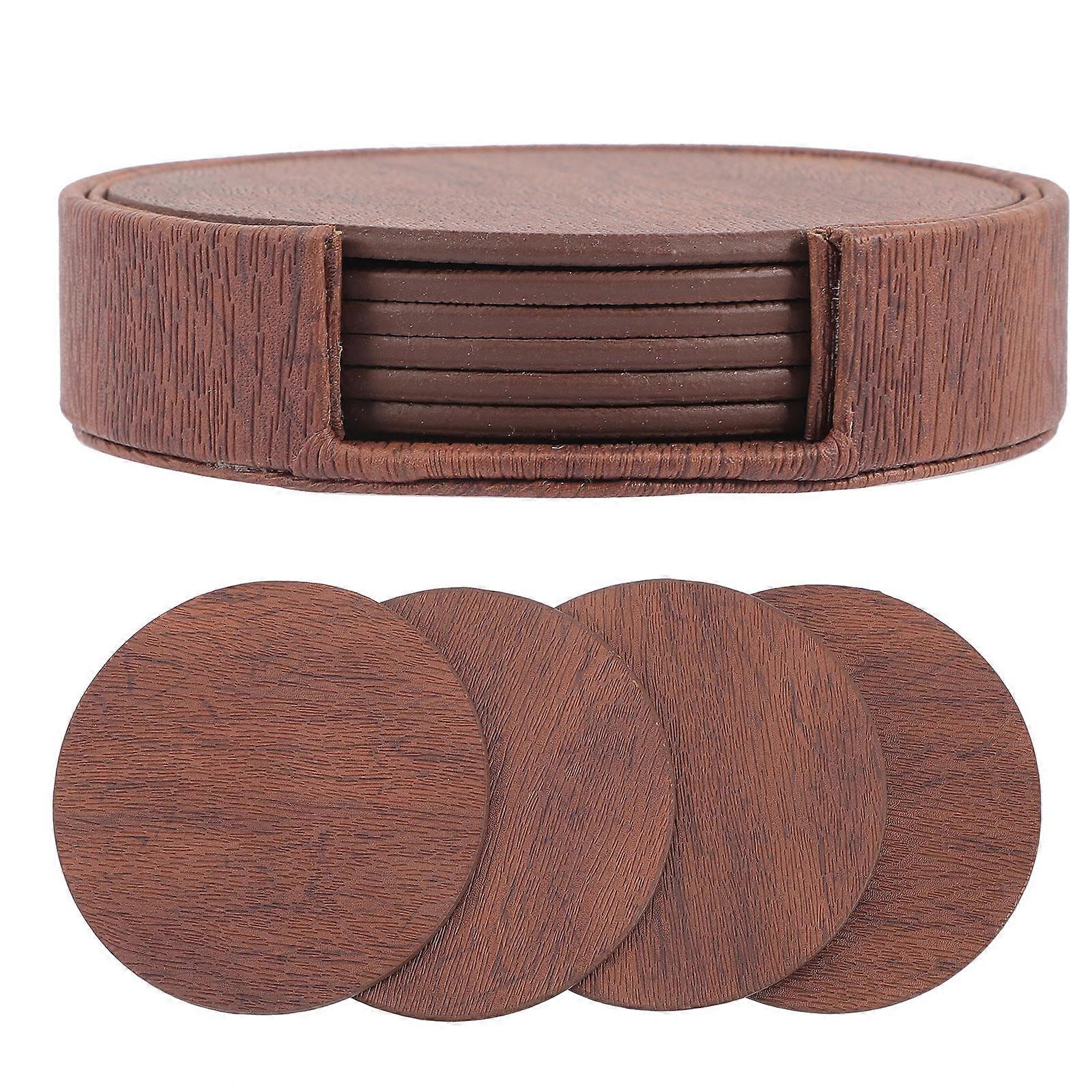 Coaster Set with Tray, Enhances Home Decor and Table Safety