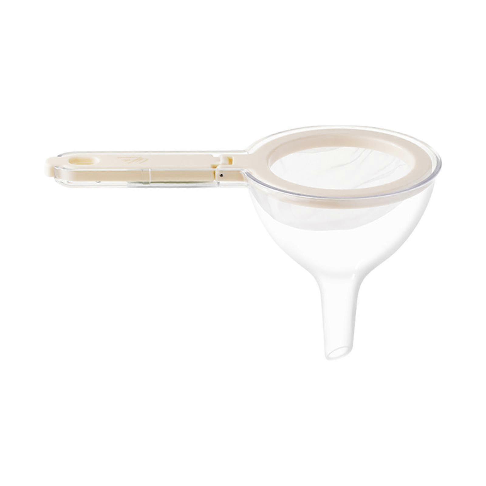 Kitchen Strainer Funnel, Food Funnel with Handle for Filling Bottles