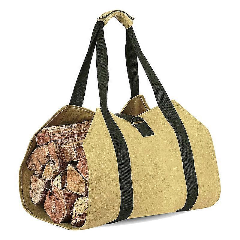 Oxford Firewood Log Carrier Bag, Firewood Tote Bag with Handles for Autumn and Winter, Firewood Carrier to Fireplace, Multi-Purpose