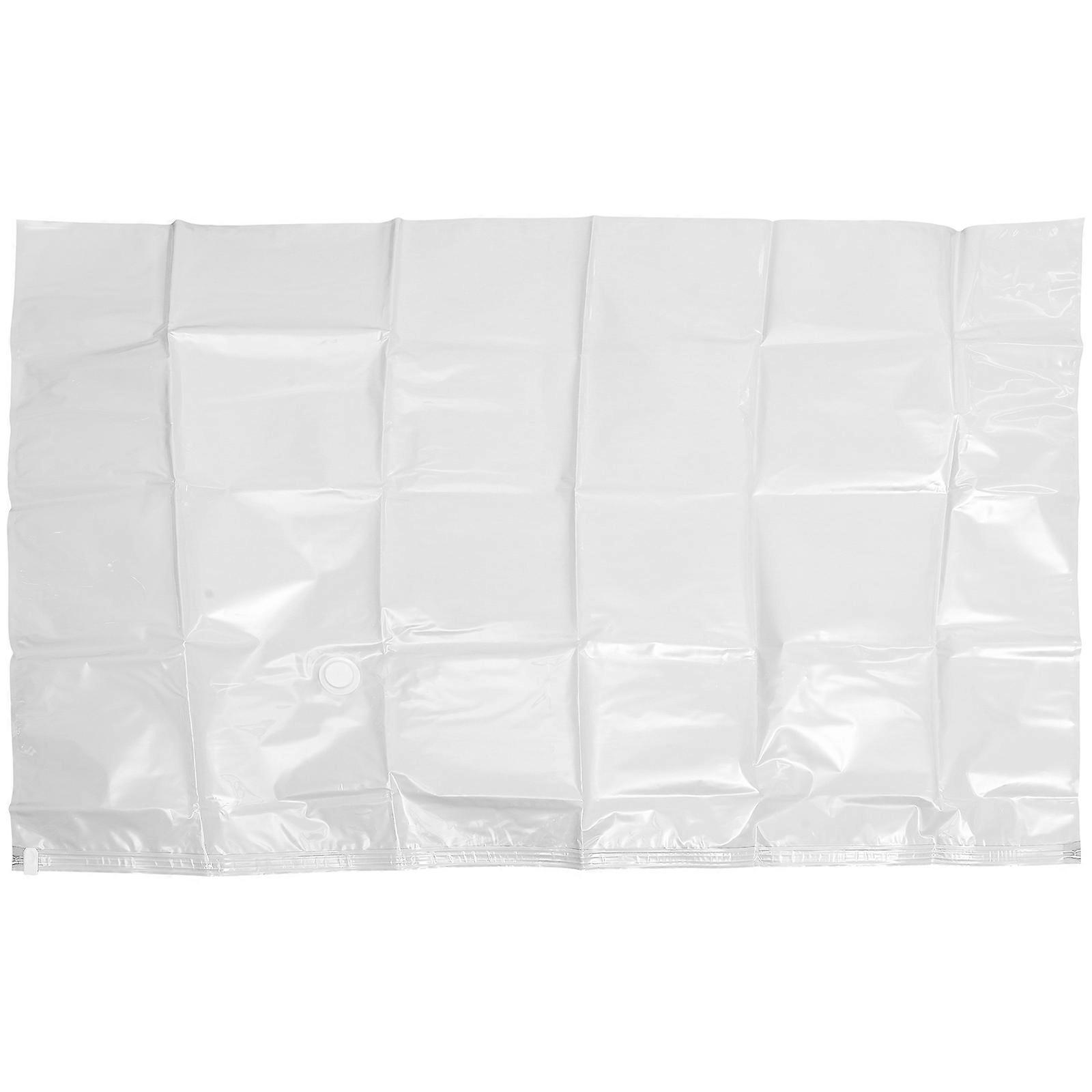 Vacuum Compression Storage Bag for Clothes and Bedding at Home Large Capacity PA and PE 70x50cm Transparent