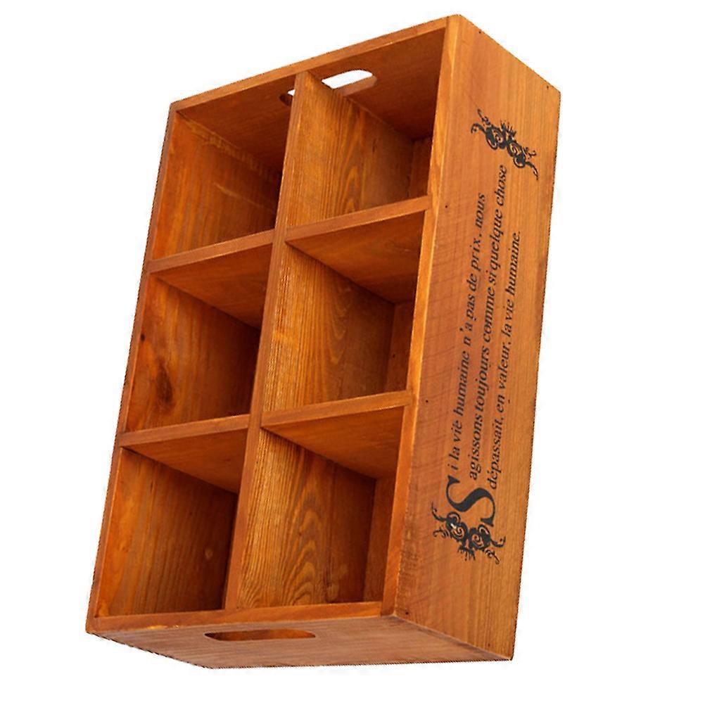 Light Brown Vintage Storage Box for Decoration Made of Synthetic Material with Large Capacity 11.8 x 7.9 x 5.1 Inches