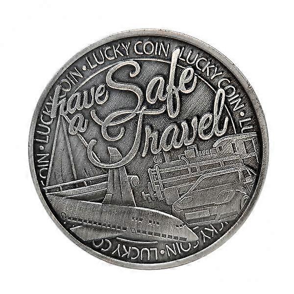 2xPièce commémorative ancienne Voyage Salut Bénédiction & Prière Pièce porte-bonheur