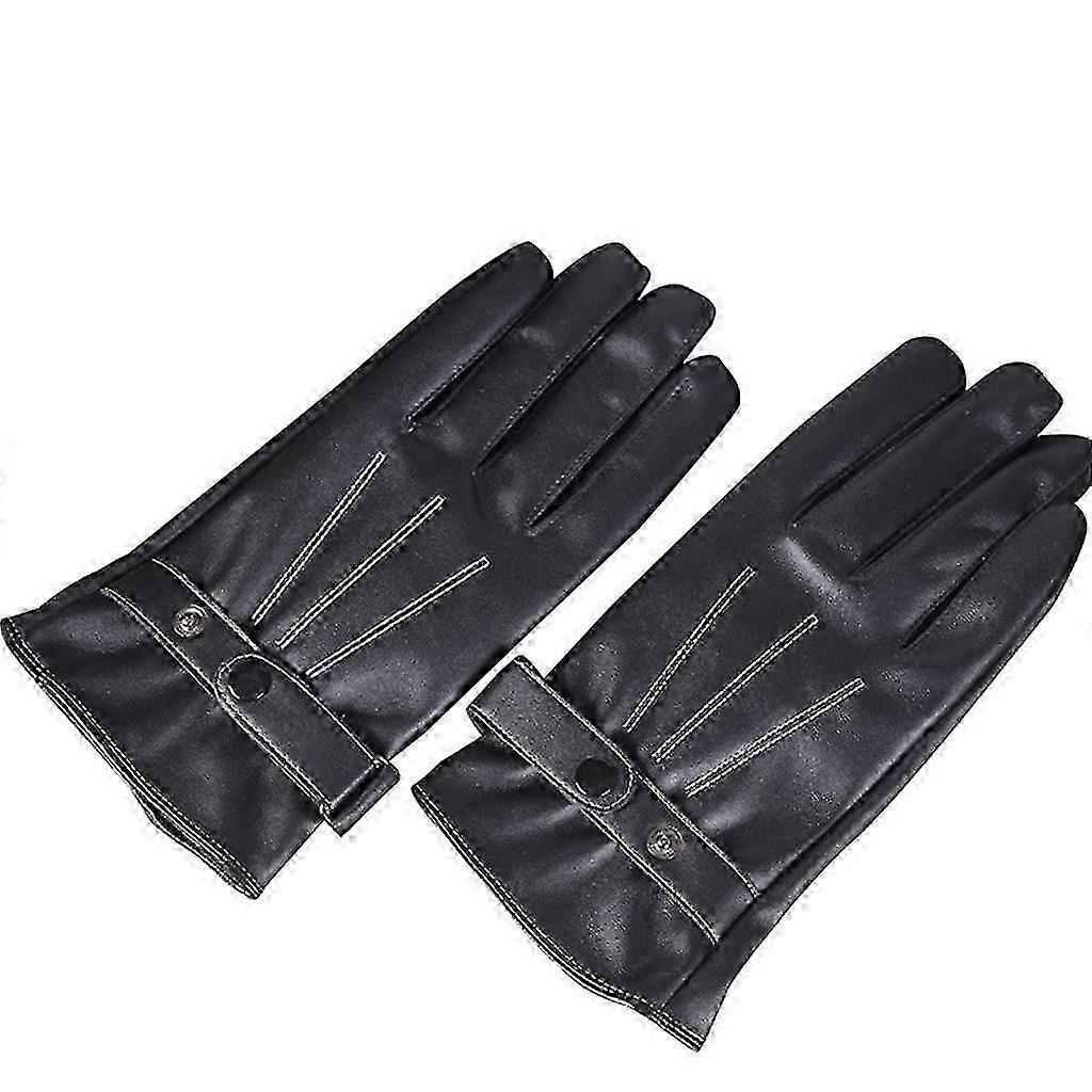 Winter Warm Touchscreen Gloves Leather Driving Gloves with Warm Lining