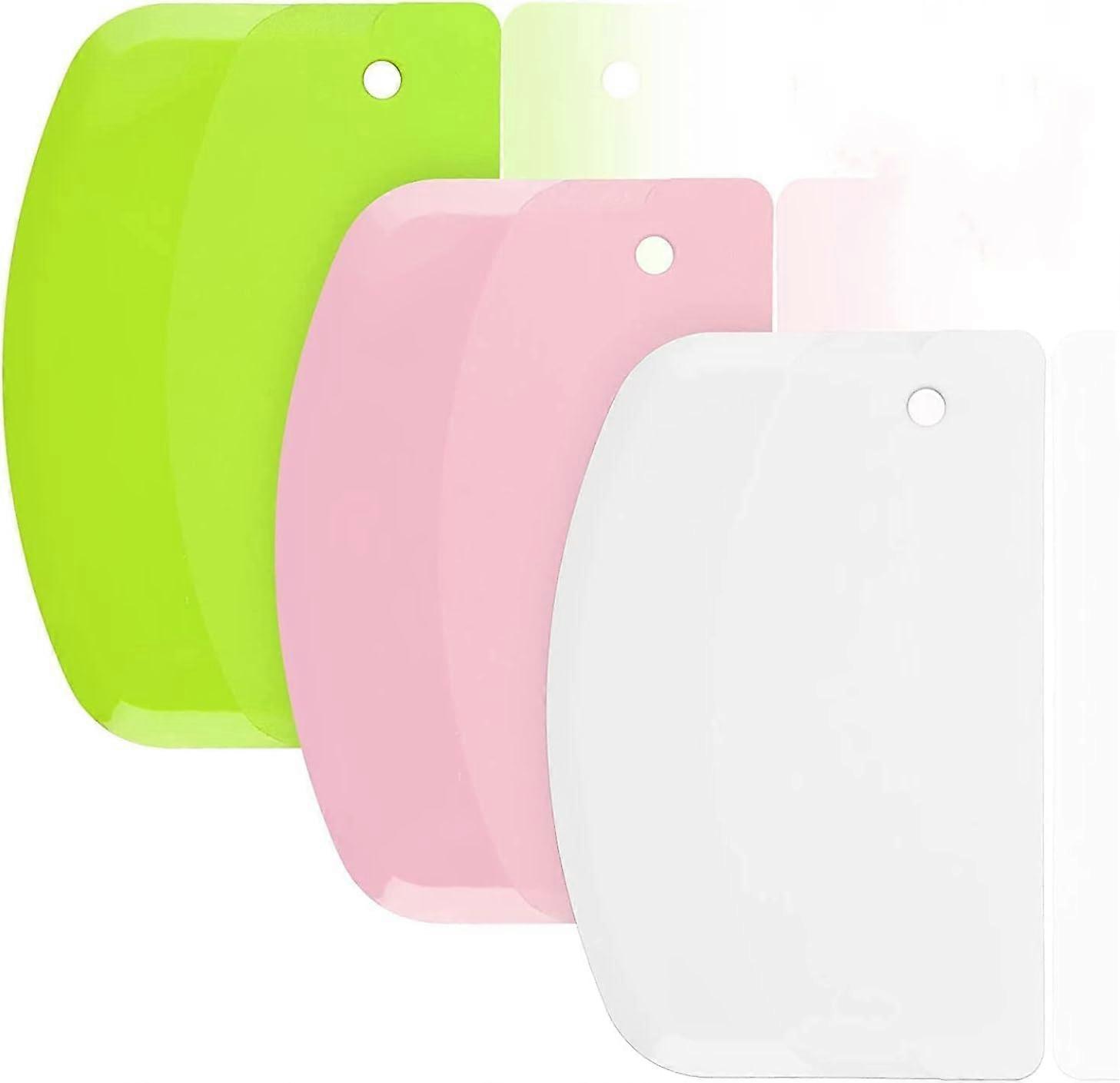 Dough Scraper - Dough Cutter - Dough Scraper - Dough Scraper Plastic - Dough Spatula - Cake Scraper - Baking Tool - For Cake and Dough - 13.5*9cm - G