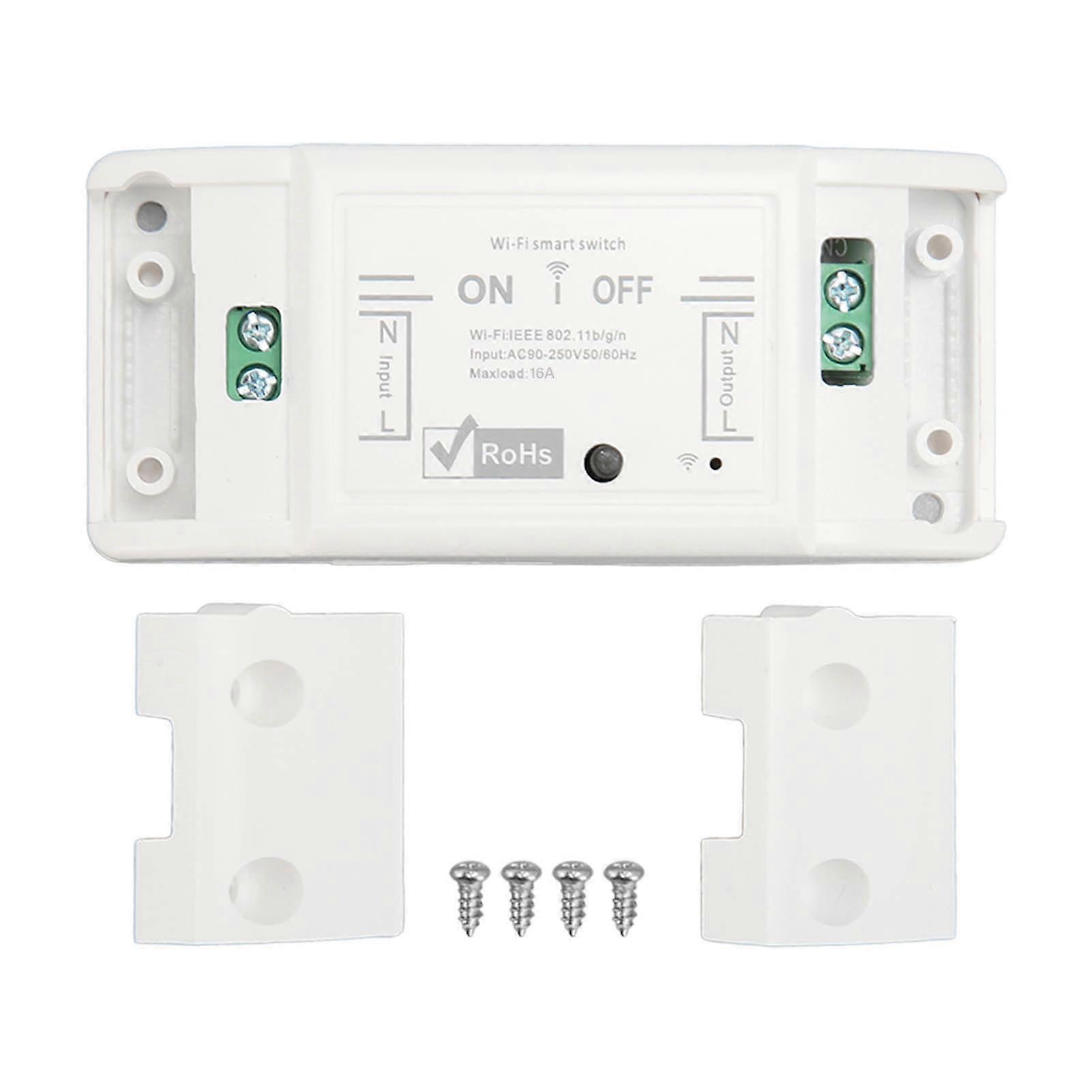 Smart WiFi Relay Switch: 8 Timing Tasks, Fireproof, Remote Control via Tuya & ZigBee