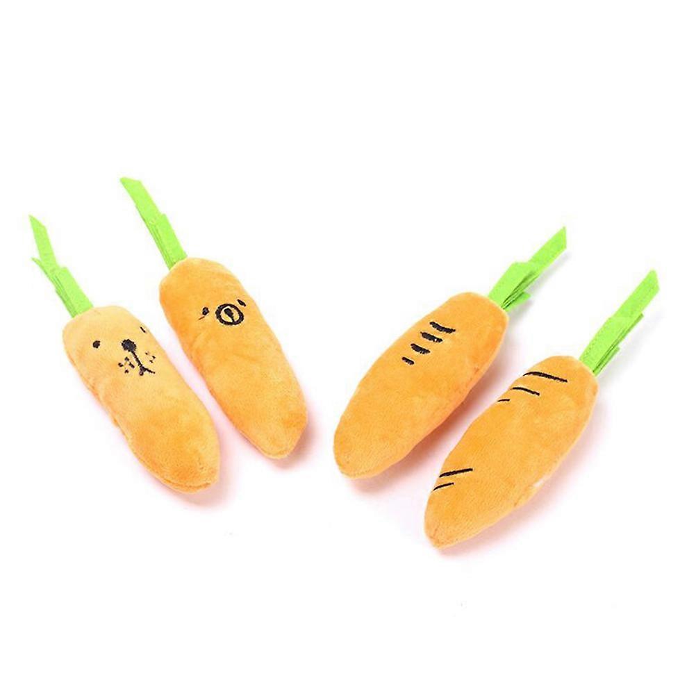 Dog Chew Toy Vegetable Design Everyday Use Playtime Health Plush 1Set