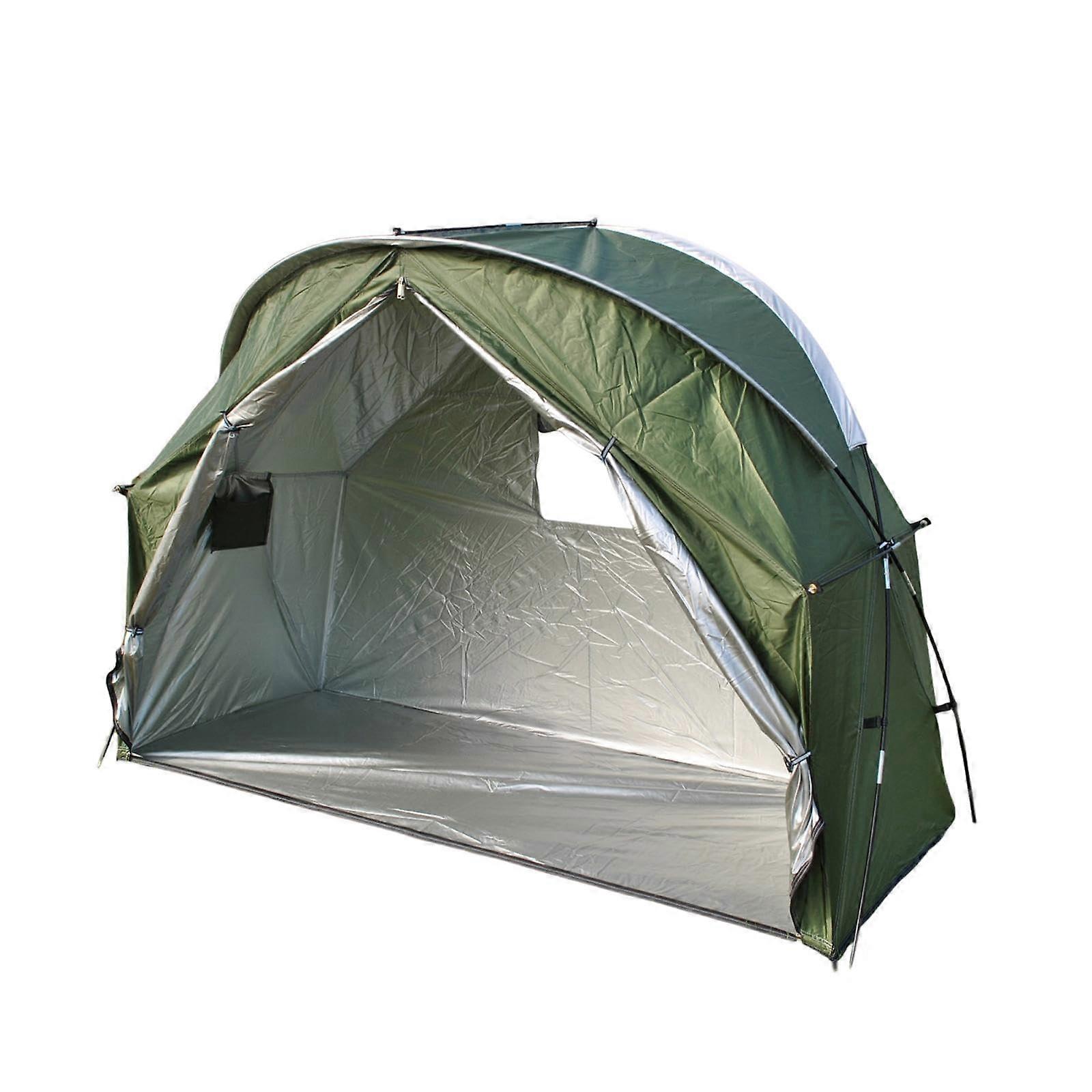 Campingzelt Wasserdicht für Outdoor-Aktivitäten – Einfacher Aufbau, Grünes Design, Ideal für 3-4 Personen