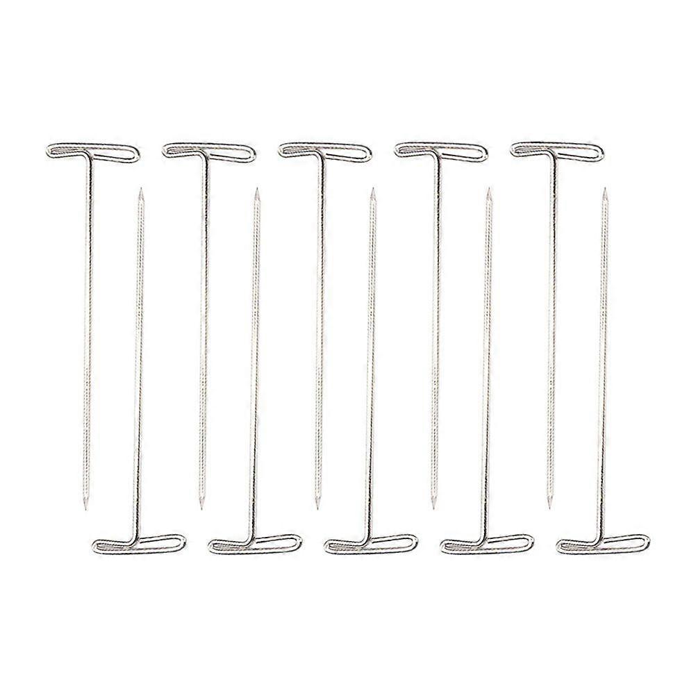 50pcs Wig T-shaped with Plastic Box for Blocking Knitting Modelling Crafts (51mm)