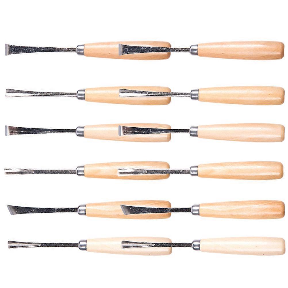 Professional Wood Craft Gouge For Leather In Assorted Color 12Pcs