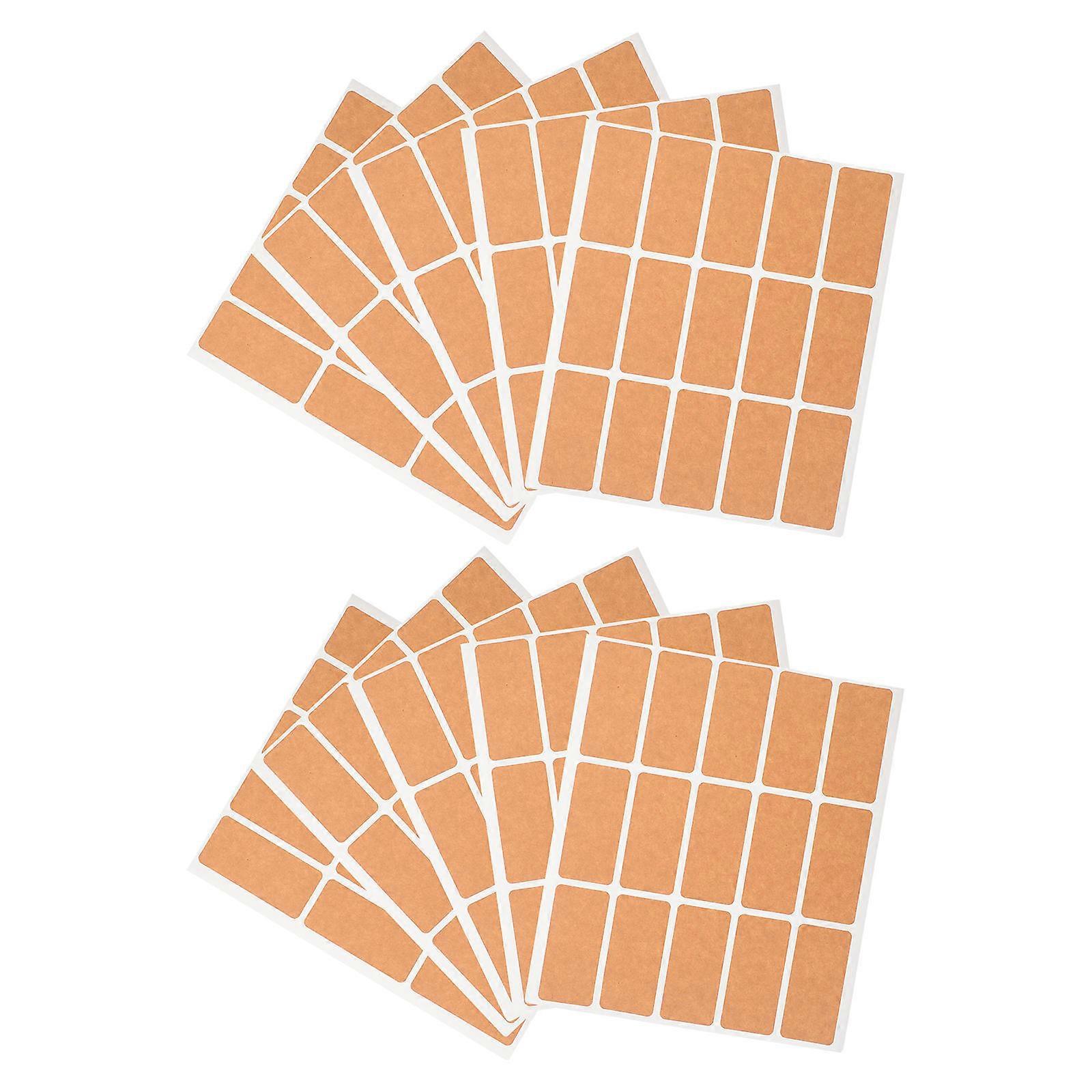 Kraft Paper Labels Adhesive Label Sticker for Sorting with 150Pcs Name Tags