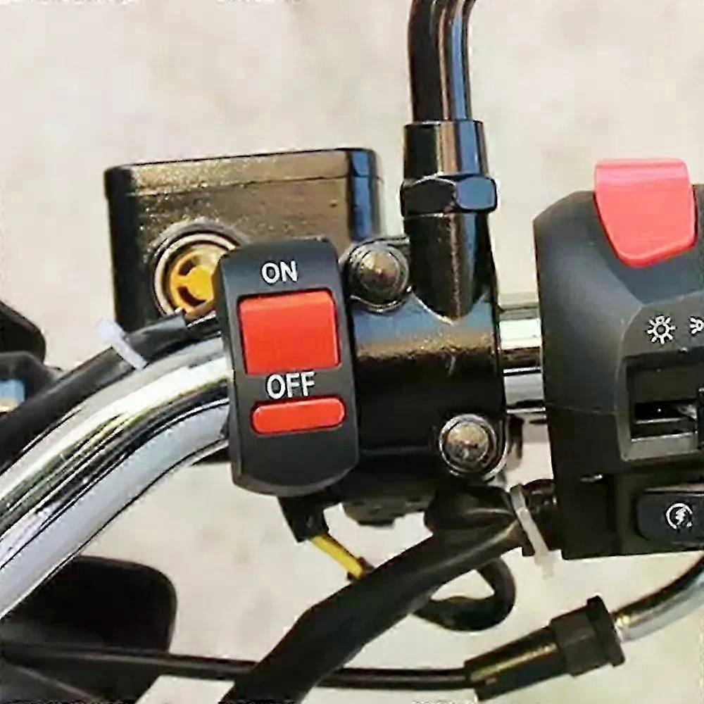Motorcycle On Off Button Bicycle Dirt Pit Bike Tuning Kill Switch Fit For  U5 U7 U2 LED Light Scooter Fit 22MM Handlebars Handle Bar