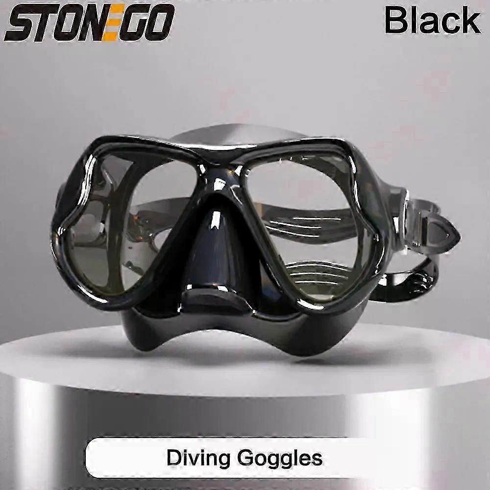 Diving Mirror Soft Silicone High Definition Tempered Glasses Swimming Goggles Adult Large Frame Men Women Submarine Mask 1PC