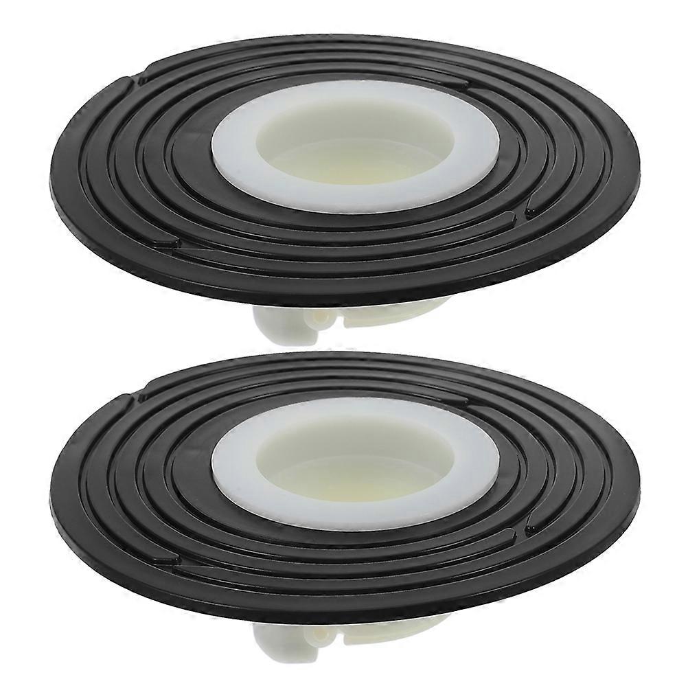 Plastic Shower Drain Covers 2 Pack Hair Catcher Floor Strainer for Bathroom, Easy Installation, Overflow Prevention, Unique Design, Keeps Floors Dry