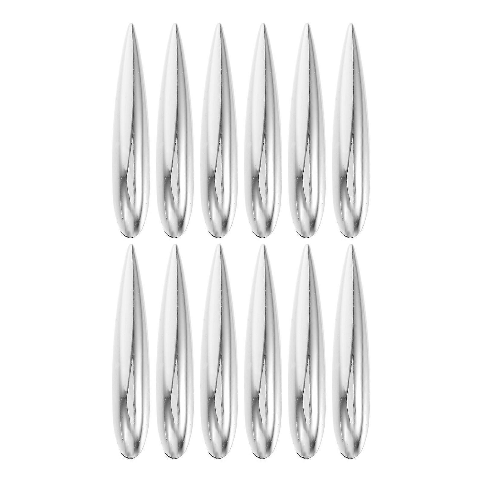 Self Adhesive Car Trim Car Bumper Guards Impact Protection 12Pcs Silver 5.30X0.90X0.70CM