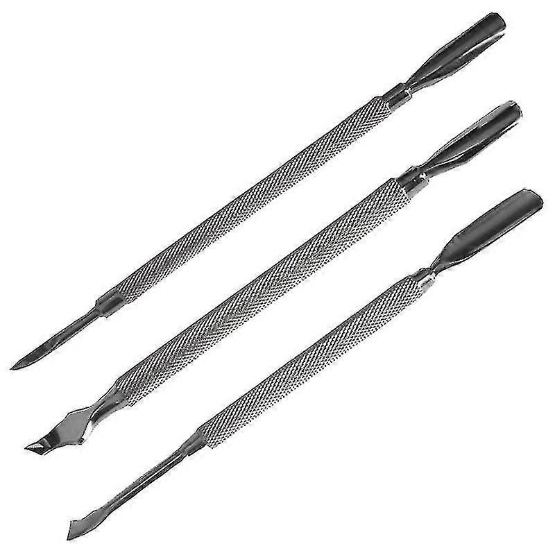 3pcs Nail Cuticle Pusher, Professional Nail Care Tools