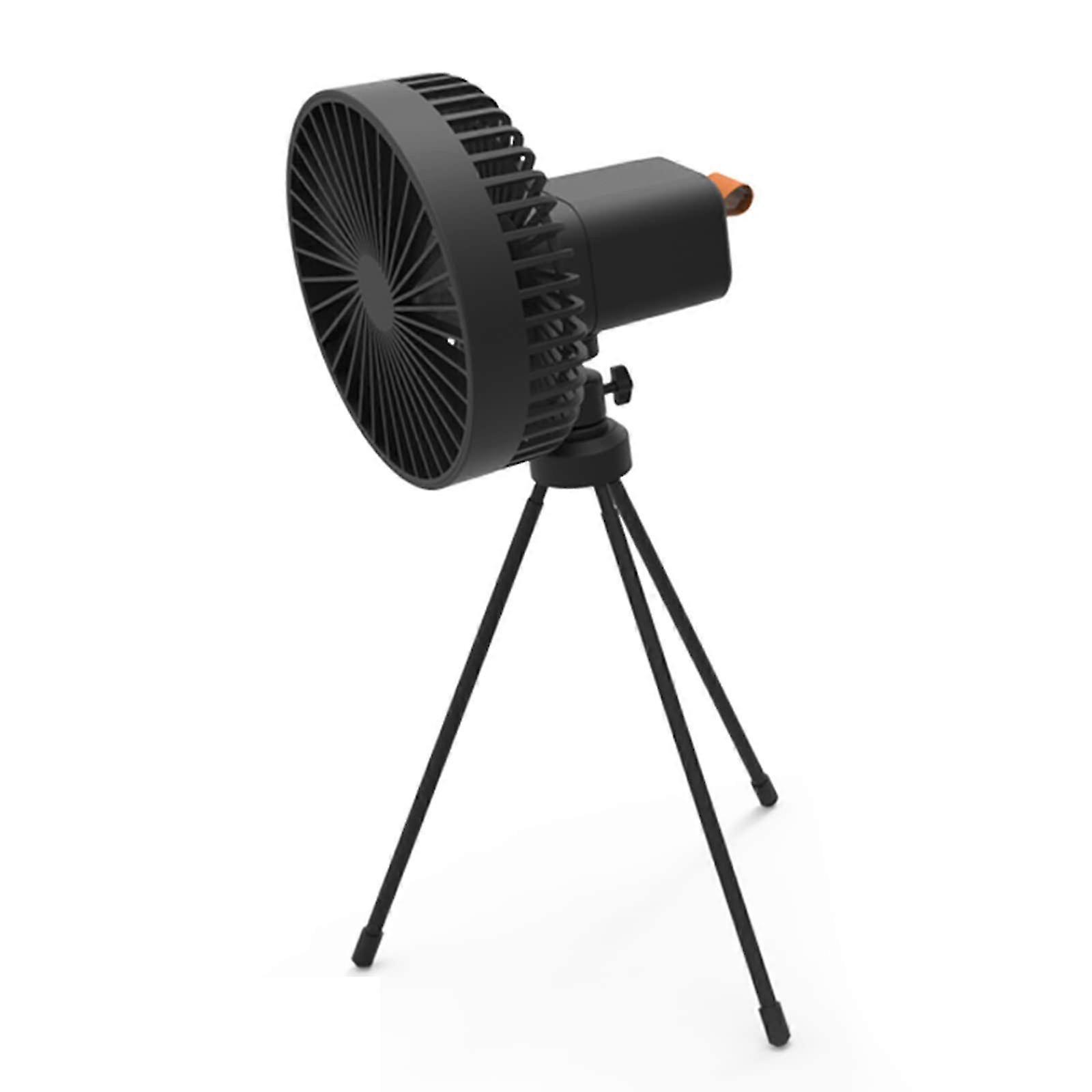 1200mAh USB Rechargeable Tripod Fan with 3 Speeds - Ideal for Camping and Desk Use