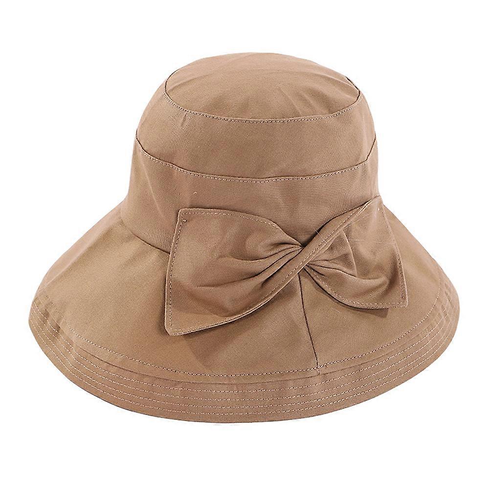 Foldable Sun Hat Creative Fisherman Khaki 30X12cm Windproof 1Pack