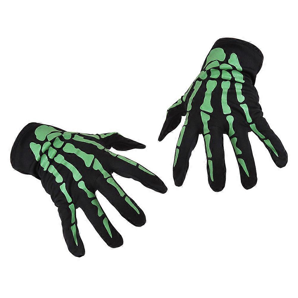 Bone Skull Gloves Men Novelty Keeping Warm For Haunted Houses 1 Pair