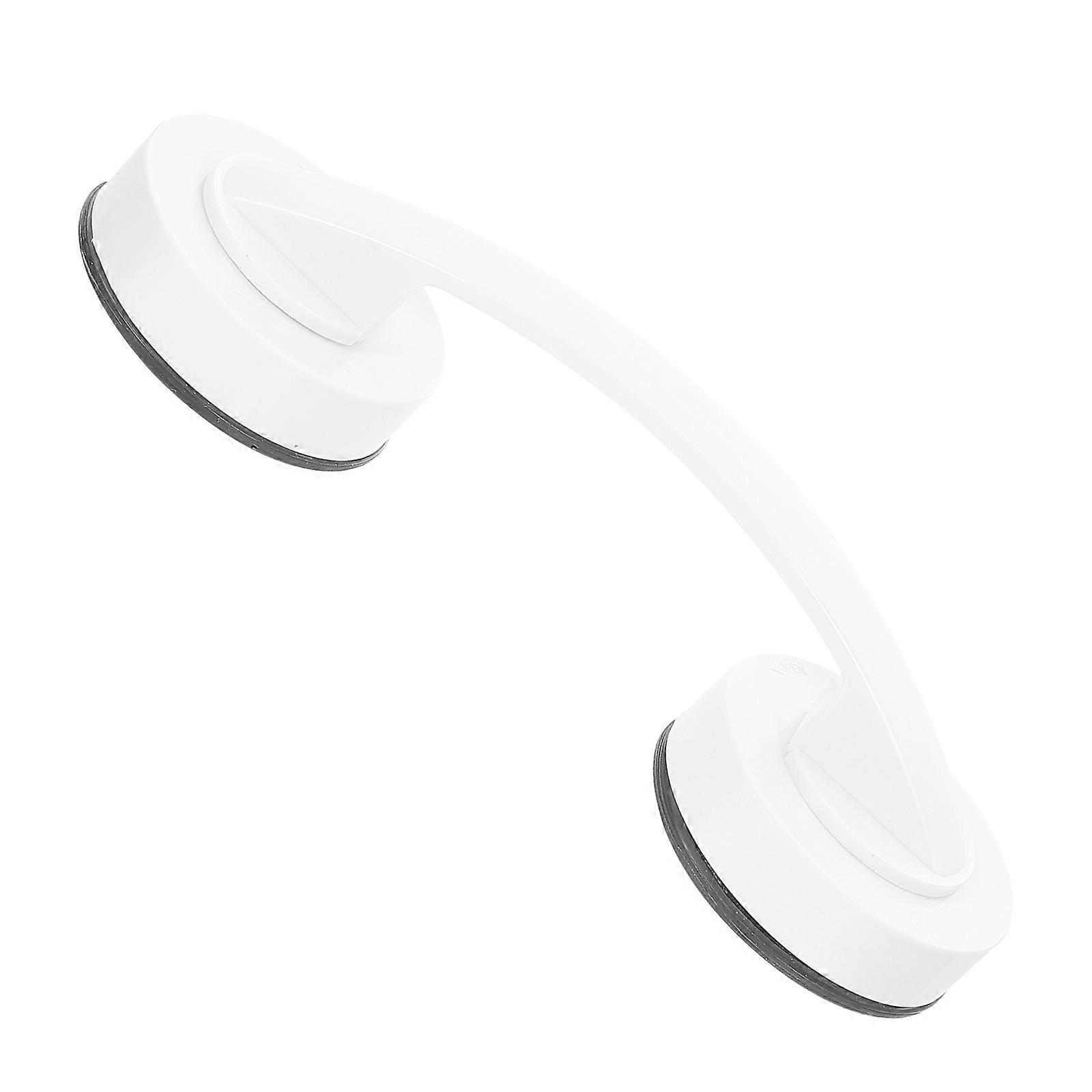 Handle Suction Device Portable Bathroom Suction Handle Restroom Plastic Door Handrail Bracket For Friends Who Have Just Moved PVC Material 1Pack